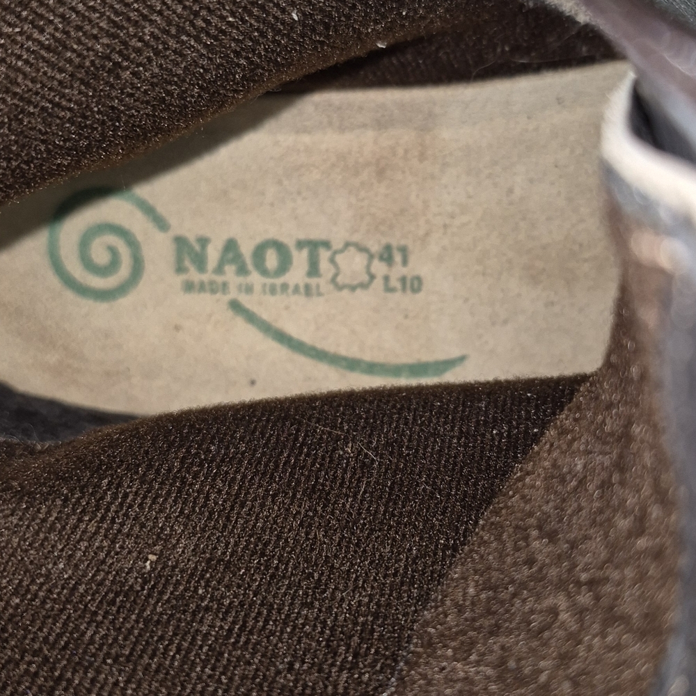Naot Atopa Women's Size 10 (41) Volcanic Gray/Seal Brown Hash Suede LaceUp Boots - Picture 16 of 16